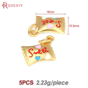 5PCS Matte Brass Special Vintage Nepalese Style Bell Flower Charms Pendants