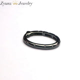 5PCS Micro Pave CZ Clasp Zircon Beads Snap Clasp Carabiner Lock