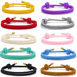 5PCS Milan Rope Bracelets Woven Adjustable Rope Couple Braclet DIY Jewelry