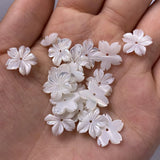 5PCS Mother Of Pearl Shell Flower Beads for Jewelry Making DIY