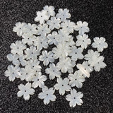 5PCS Mother Of Pearl Shell Flower Beads for Jewelry Making DIY