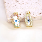 5PCS Mother of Pearl Boy Girl Charms for Jewelry Making