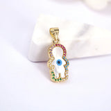 5PCS Mother of Pearl Boy Girl Charms for Jewelry Making