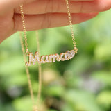 Mother's Mama Letter Pendant Necklace For Women Mom Choker Jewelry