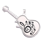 5PCS Musical Guitar Essential Oil Diffuser Necklace Keychain