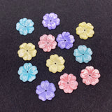 5PCS Shell Flower Beads Colorful DIY Jewelry Making