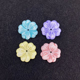 5PCS Shell Flower Beads Colorful DIY Jewelry Making
