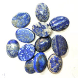 5PCS Natural Lapis Lazuli Cabochons Beads for Men's Jewelry DIY