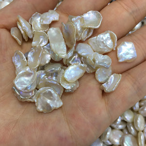 5PCS Natural Freshwater Pearl Petal Shape Beads 10-13mm