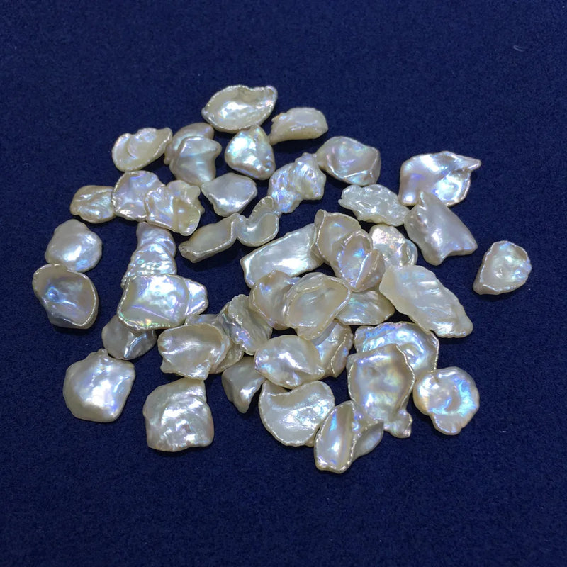 5PCS Natural Freshwater Pearl Petal Shape Beads 10-13mm