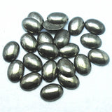 5PCS Natural Pyrite Stone Cabochons Oval Shape 13x18MM 15x20MM