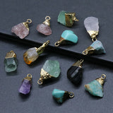 5PCS Natural Semi-precious Stone Pendant Set for DIY Jewelry Making