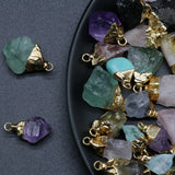 5PCS Natural Semi-precious Stone Pendant Set for DIY Jewelry Making