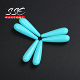 5PCS Natural Shell Beads Half Drilled Water Drop Loose Beads