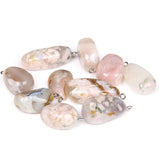 5PCS Natural Stone Charms Agat Random Shape Gem Amethysts Pendant