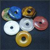 5PCS Gem Stone Donut Shapes for Jewelry Making
