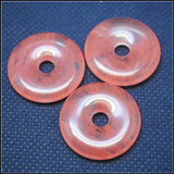 5PCS Gem Stone Donut Shapes for Jewelry Making