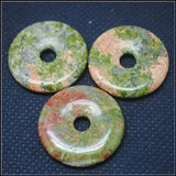 5PCS Gem Stone Donut Shapes for Jewelry Making