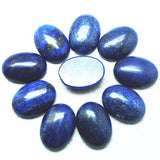 5PCS Lapis Lazuli Stone Cabochons Oval 10x14MM-20X30MM Beads Jewelry Findings