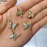 5PCS Mother of Pearl Pendants Necklace Shell Charm for Jewelry Making