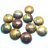 5PCS Picaso Stone Cabochons 20MM Round Shape Loose Beads No Hole