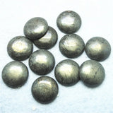 5PCS Pyrite Stone Cabochons 16MM 20MM Round Shape Beads DIY Jewelry