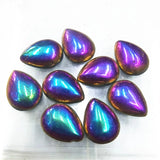 5PCS Pyrite Stone Cabochons 15X20MM Golden Colors DIY Beads