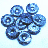 5PCS 30mm Labradorite Stone Donut Round Shape DIY Jewelry Findings