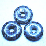 5PCS 30mm Labradorite Stone Donut Round Shape DIY Jewelry Findings