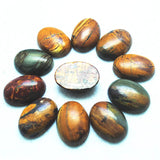 5PCS Picasso Stone Cabochons Oval 18X25MM No Hole Beads Cabs DIY Jewelry