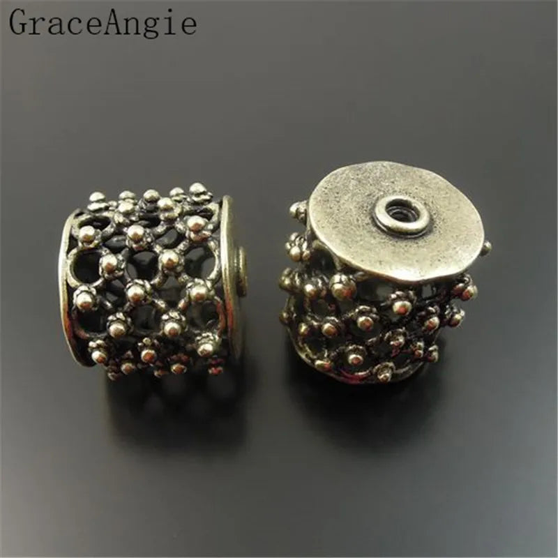 5PCS Antiqued Bronze Copper Charm Pendants 18mm