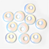 5PCS Natural Stone Round Mixed Pendants Tiger Eye Agat Child Couple Gift