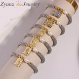 Virgin Mary Bracelet Heart Star Elastic Cross Religion Jewelry Gift