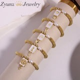 Virgin Mary Bracelet Heart Star Elastic Cross Religion Jewelry Gift