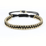5PCS Copper Bead Bracelet Braid Charm Jewelry