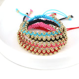 5PCS Copper Bead Bracelet Braid Charm Jewelry
