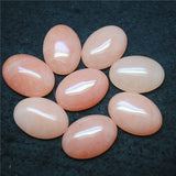 5PCS Jade Stone Cabochons Oval Shape 18X25MM NO HOLE Women Pendants