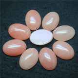 5PCS Jade Stone Cabochons Oval Shape 18X25MM NO HOLE Women Pendants