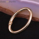 5PCS Oval Ring Spring Opening Purse Making Hardware Snap Trigger Clip