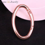 5PCS Oval Ring Spring Opening Purse Making Hardware Snap Trigger Clip