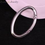 5PCS Oval Ring Spring Opening Purse Making Hardware Snap Trigger Clip