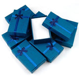 5PCS Paper Package Bowknot Jewelry Case, Style-3 Rectangle