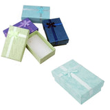 5PCS Paper Package Bowknot Jewelry Case, Style-3 Rectangle