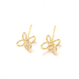 5PCS Pearl Earrings DIY Bridal Earrings Material Cutout Ring Clipped Pearl