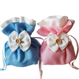 5PCS Polyester Bag Jewelry Packaging Pouch Cosmetic Candy Wedding Gift Bags