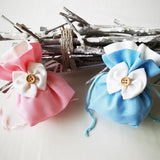 5PCS Polyester Bag Jewelry Packaging Pouch Cosmetic Candy Wedding Gift Bags