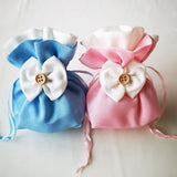 5PCS Polyester Bag Jewelry Packaging Pouch Cosmetic Candy Wedding Gift Bags