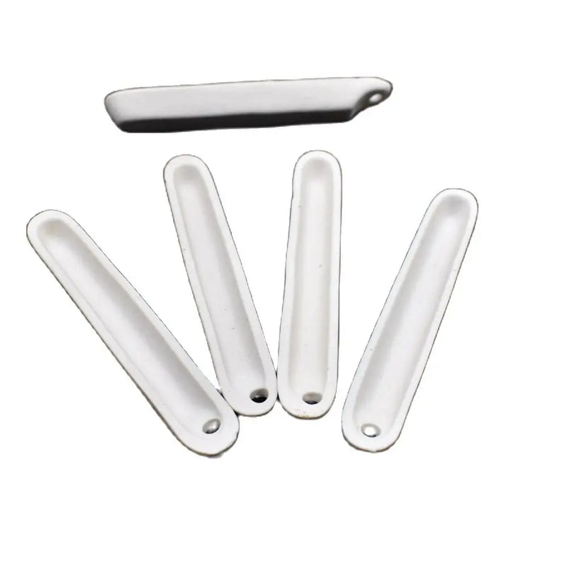 5PCS Quartz Silica Melting Crucible High Temp Platinum Alumina Ceramic Boat