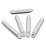 5PCS Quartz Silica Melting Crucible High Temp Platinum Alumina Ceramic Boat