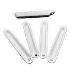 5PCS Quartz Silica Melting Crucible High Temp Platinum Alumina Ceramic Boat